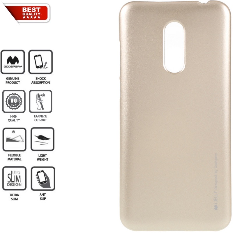 Goospery auksinis silikoninis dėklas (REDMI 5 PLUS) Goospery auksinis silikoninis dėklas (REDMI 5 PLUS)